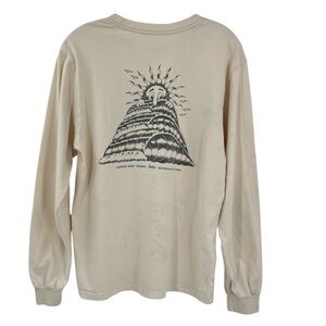 Katin Triple Long Sleeve T-shirt in a beige color made from organic cotton S/M